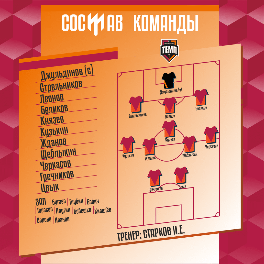 СТАРТОВЫЙ СОСТАВ!