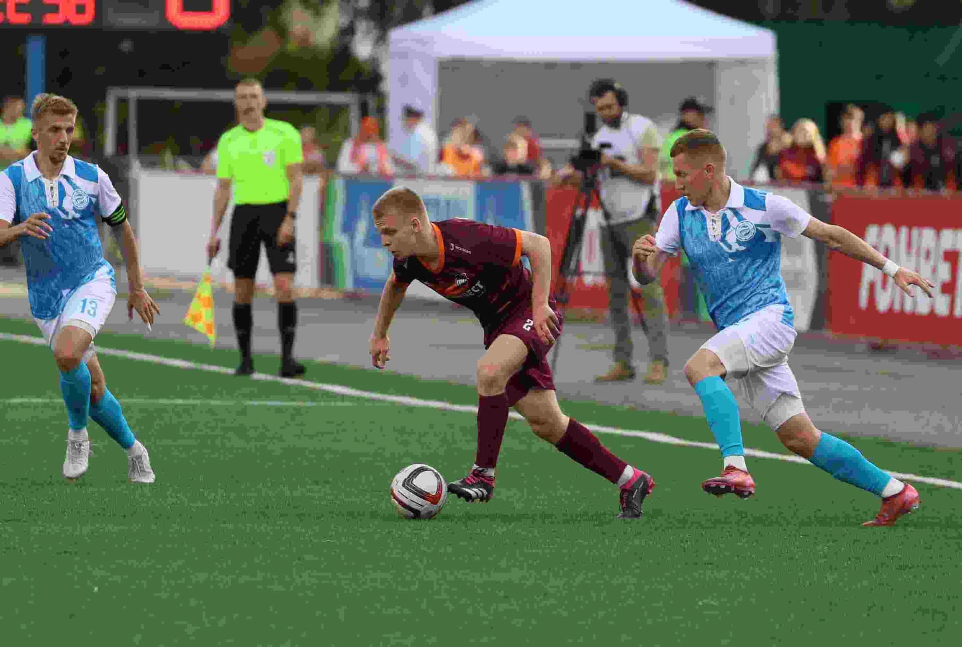 «Темп» 0:1 «Знамя Труда». FONBET Кубок России. 10.09.2025. СМИ: Владимир Мартынов («CX News»), Александр Чёрный («Алтайский спорт»), Виталий Барабаш (Сетевое издание "Толк"), Андрей Каспришин («Алтайская правда») — кадр 440