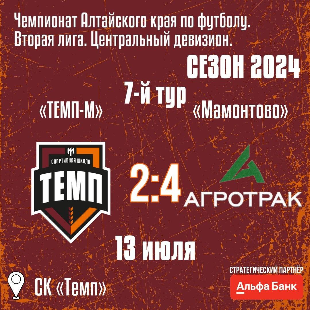 «Темп-М» уступил в последнем матче первого круга.