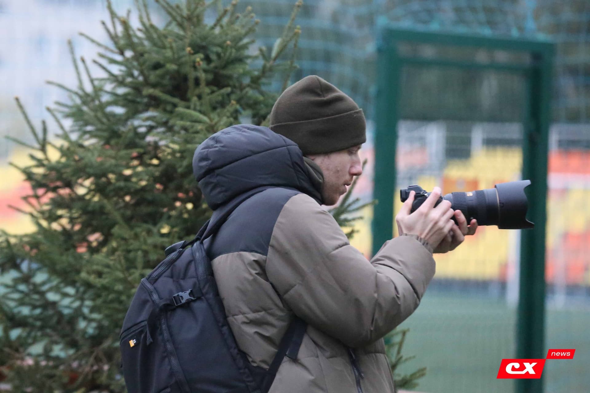 «Темп» 1:0 «Динамо-Барнаул-М». Третья лига. 05.10.2025. Александр Чёрный («Алтайский спорт»), Владимир Мартынов («CX News») — кадр 80