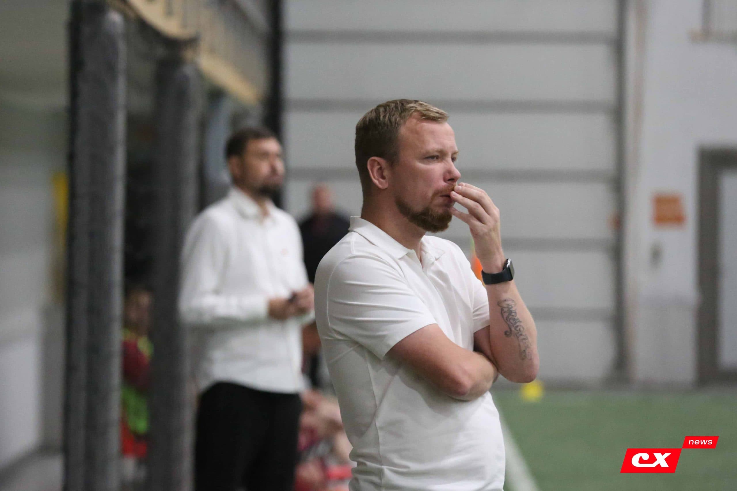 «Темп» 1:0 «Динамо-Барнаул-М». Третья лига. 05.10.2025. Александр Чёрный («Алтайский спорт»), Владимир Мартынов («CX News») — кадр 270
